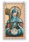 24'' Saint Brigid Holy Card & Pendant